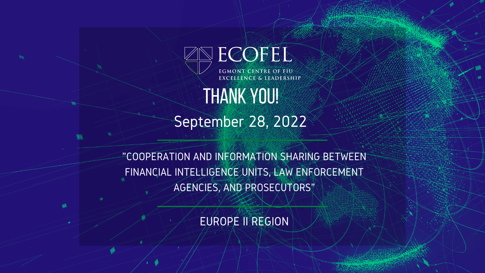 ECOFEL's “Cooperation and Information Sharing between FIUs, LEAs and Prosecutors”