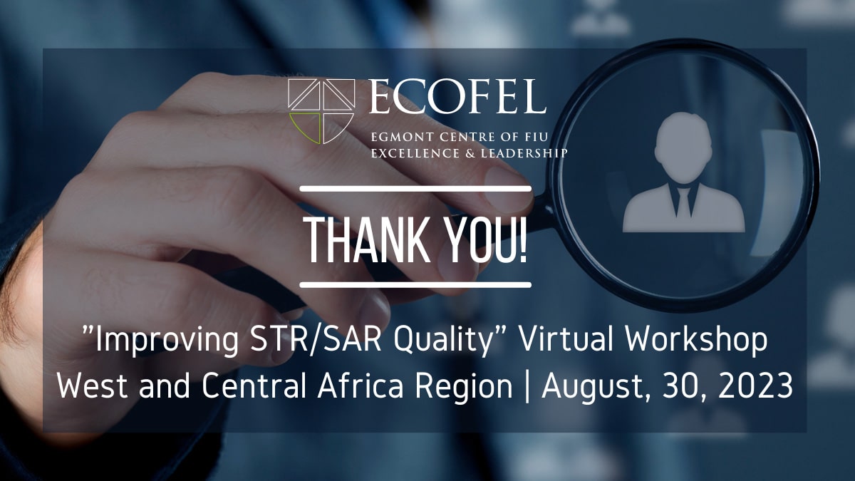 ECOFEL’s Improving STR/SAR Quality Workshop – West and Central Africa Region