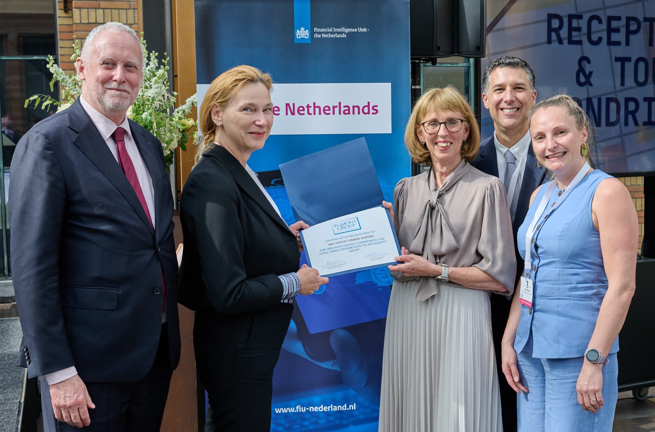 Egmont Group Thanks Hennie Verbeek-Kusters for Exceptional Leadership and Service