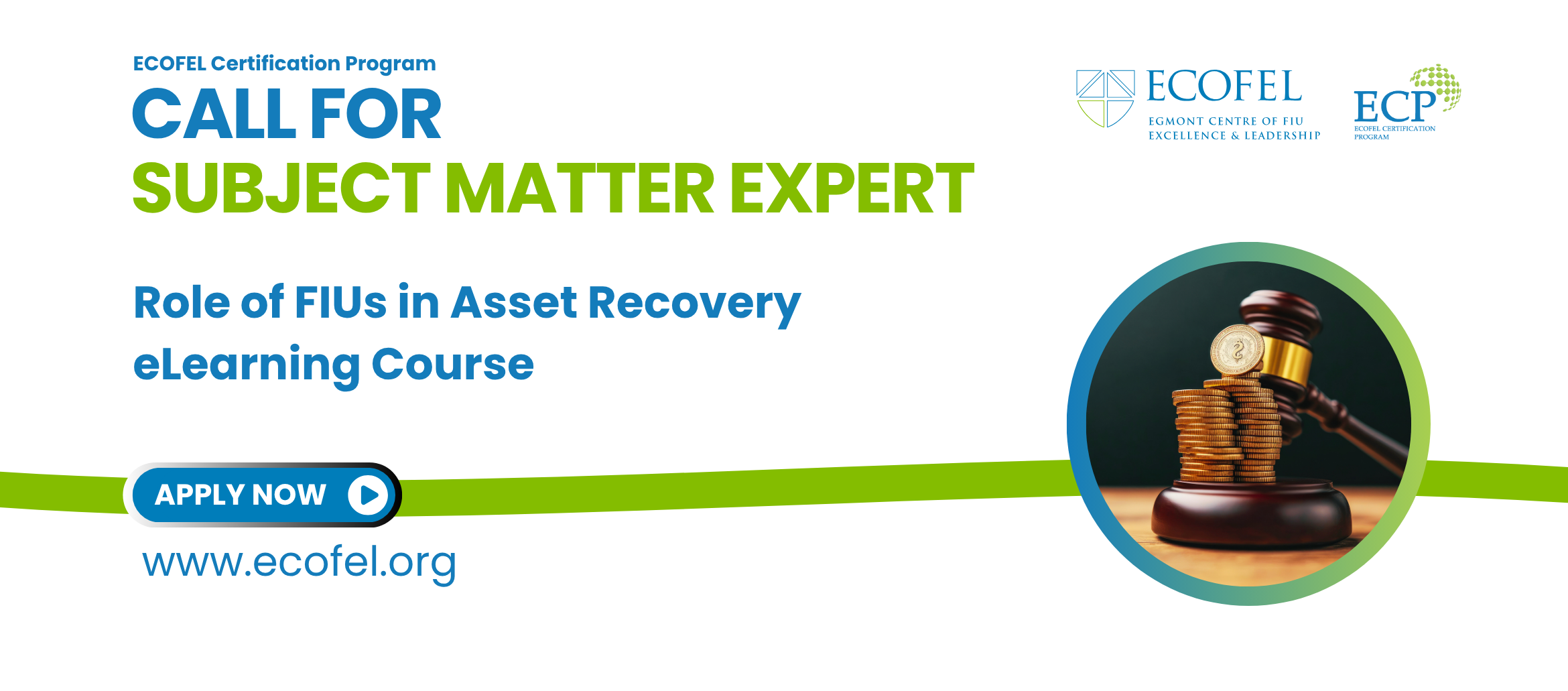 ECOFEL Seeks Subject Matter Expert for Role of FIUs in Asset Recovery eLearning Course